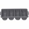 Rubbermaid® Commercial Cutlery Bin, Four Compartments, Gray -Dispensers & Organizers Sales 145361 Z