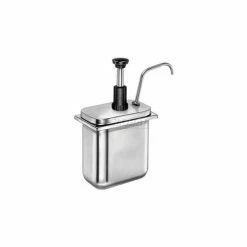 Server Products Server 83300, Stainless Steel Pump, For Shallow Fountain Jar, Thick Condiments
