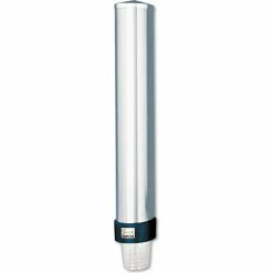 San Jamar Pull-Type Wall Mounted Large Water Cup Dispenser, Stainless Steel -Dispensers & Organizers Sales 88223 Z 1