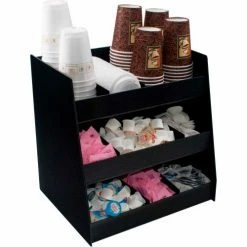Advantus Vertiflex VFC-1515 - Vertical Condiment Organizer, 3 Shelves, 9 Compartments, Black