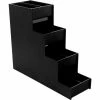 Advantus Vertiflex VFC-1916RC - Narrow Condiment Organizer, 4 Shelves, 8 Compartments, Black