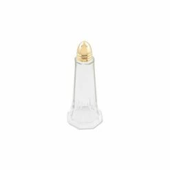 Alegacy 158GD - Tower Salt And Pepper Shaker, 1-1/2 Oz., Gold Top - Pkg Qty 2