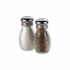 American Metalcraft BHM2 - Salt & Pepper Shaker, 2 Oz., Glass, W/Stainless Steel Top