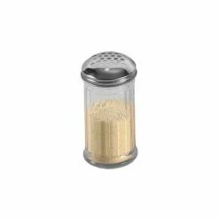 American Metalcraft GLA319 - Cheese Shaker, 12 Oz., W/ 1/4" Holes, Glass W/ Stainless Steel Top