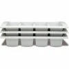 Araven 41128 - Cutlery Tray, Polypropylene, 4 Compartments, 1/1 Size, Black - Pkg Qty 10
