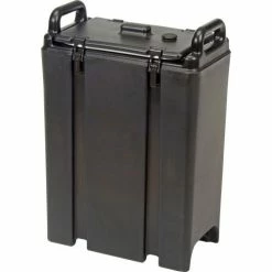 Cambro 500LCD110 - Camtainer Beverage Carrier, 4-3/4 Gallon, 16-1/2"D x 9"W x 24-1/4"H, Black -Dispensers & Organizers Sales B469059 02