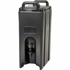 Cambro 500LCD110 - Camtainer Beverage Carrier, 4-3/4 Gallon, 16-1/2"D x 9"W x 24-1/4"H, Black -Dispensers & Organizers Sales B469059 03