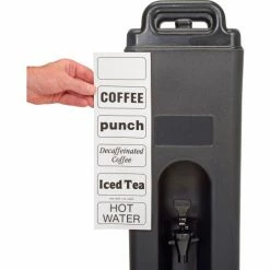 Cambro 500LCD110 - Camtainer Beverage Carrier, 4-3/4 Gallon, 16-1/2"D x 9"W x 24-1/4"H, Black -Dispensers & Organizers Sales B469059 08