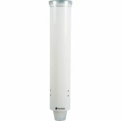 San Jamar C4160WH, Small Pull-Type Water Cup Dispenser, 3-5 oz., White - Pkg Qty 12