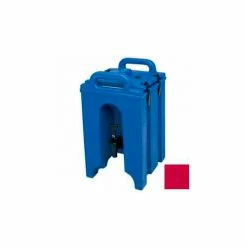 Cambro 100LCD158 - Camtainer Beverage Carrier, 10-3/8" x 11-3/4" x 17-1/4", 1-1/2 Gallon, Hot Red