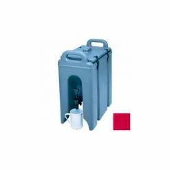 Cambro 250LCD158 - Camtainer Beverage Carrier, Insulated Plastic, 2-1/2 Gal., 16-1/2x9x18-3/8, Red