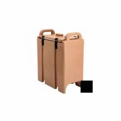 Cambro 350LCD110 - Camtainer Soup Carrier, Insulated Plastic, 3-3/8 Gallon, 16-1/2x9x18-3/8, Black