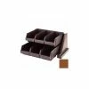 Cambro 6RS6131 - Organizer Rack, with 6 Bins, 20-1/8 x 17-1/4 x 9-1/4, Dark Brown -Dispensers & Organizers Sales CAB 6RS6131