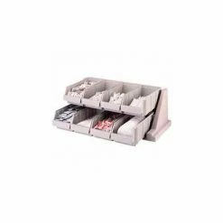 Cambro 8RS8480 - Organizer Rack, with 8 Bins, Speckled Gray