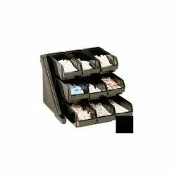 Cambro 9RS9110 - Organizer Rack, with 9 Bins, Black