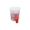 Cambro DSPR6148 - Beverage Dispenser, 6 Gallon, Polyethylene, 16-1/2"H, White -Dispensers & Organizers Sales CAB DSPR6148