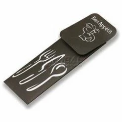 Dinex DXCTCAD80003 - Bon Appetit Cutlery Caddy, 2-Ply, 16" x 16", 600/Cs, Black