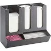 Cal-Mil 1013 Classic Black Cup and Lid Organizer 13-1/2"W x 7-1/4"D x 11-1/2"H -Dispensers & Organizers Sales CP6 1013