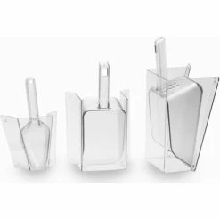 Cal-Mil 1031-6 Scoop with Guard 6 Oz. Polycarbonate 3"W x 6"D x 10-1/4"H