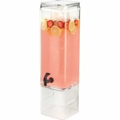 Cal-Mil 1112-3AH Classic Acrylic Beverage Dispenser With Handles 3 Gallons 9-1/2"W x 7"D x 26"H