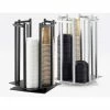 Cal-Mil 1133-13 One by One Rotating Cup and Lid Organizer 10"W x 10"D x 15-3/4"H Black -Dispensers & Organizers Sales CP6 1133 13
