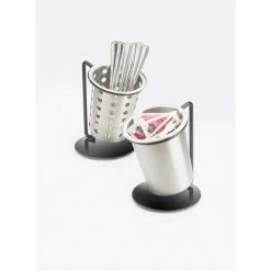 Cal-Mil 1226-39-SOLID Iron Single Solid Ring Cylinder Display 6"W x 6"D x 6"H Silver