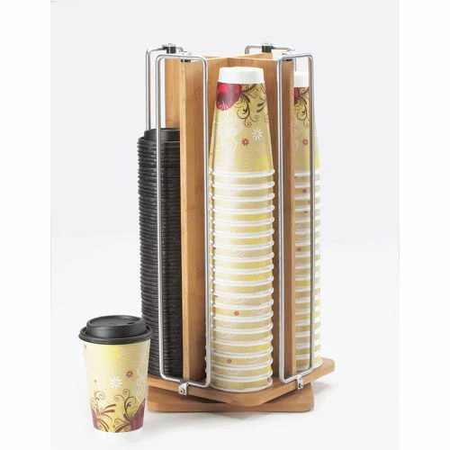 Cal-Mil 1468 Revolving Bamboo Organizer 9"W x 9"D x 18-1/2"H 3 Cal-Mil 1468 Revolving Bamboo Organizer 9"W x 9"D x 18-1/2"H