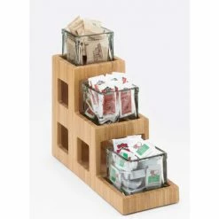 Cal-Mil 1486 Bamboo Jar Display 5"W x 14"D x 13"H