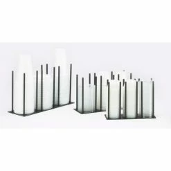 Cal-Mil 1516-3-13 Ramekin / Lid Organizer Up to 2-1/2" Diameter 10"W x 3-1/2"D x 6"H Black