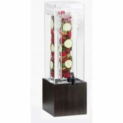 Cal-Mil 1527-3INF-96 Midnight Acrylic Infusion Dispenser 3 Gallon 8-1/4"W x 10-1/2"D x 23-1/2"H