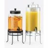 Cal-Mil 1580-2-74 Soho Glass Beverage Dispenser 2 Gallon 10"W x 12"D x 20-1/2"H Silver Base -Dispensers & Organizers Sales CP6 1580 2 74