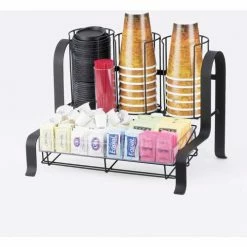 Cal-Mil 1594-13 Soho Condiment Organizer 15-3/4"W x 12"D x 12"H Black