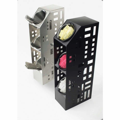 Cal-Mil 1605-55 Squared 3 Cylinder Display 5"W x 8"D x 20-1/2"H Stainless Steel 3 Cal-Mil 1605-55 Squared 3 Cylinder Display 5"W x 8"D x 20-1/2"H Stainless Steel