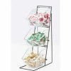 Cal-Mil 1709 3 Tier Iron Condiment Display with Clear Bins 12"W x 18"D x 22"H -Dispensers & Organizers Sales CP6 1709