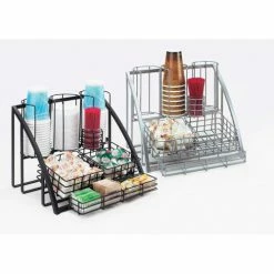 Cal-Mil 1715-13 Mission Condiment Organizer 15"W x 14"D x 12"H Black