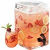 Cal-Mil 1733-2 Square Glass Infusion Dispenser 2 Gallon 7-1/2"W x 7-1/2"D x 12"H -Dispensers & Organizers Sales CP6 1733 2