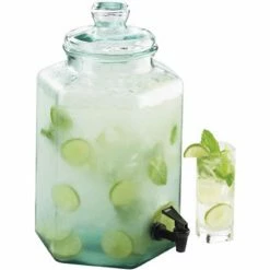 Cal-Mil 1745 Glass Infusion Dispenser 2 Gallon 9" Dia. X 18"H