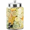 Cal-Mil 1748-3 Round Glass Infusion Dispenser with S/S Top 3 Gallon 8-1/2"W x 13-3/4"D x 17-1/2"H 1 Cal-Mil 1748-3 Round Glass Infusion Dispenser with S/S Top 3 Gallon 8-1/2"W x 13-3/4"D x 17-1/2"H -Dispensers & Organizers Sales CP6 1748 3