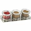 Cal-Mil 1850-5-55 Mixology 3 Jar Display For 32 Oz. Jars Solid SS Lids 16-3/8"W x 5-7/8"D x 5-3/4"H 1 Cal-Mil 1850-5-55 Mixology 3 Jar Display For 32 Oz. Jars Solid SS Lids 16-3/8"W x 5-7/8"D x 5-3/4"H -Dispensers & Organizers Sales CP6 1850 5 55