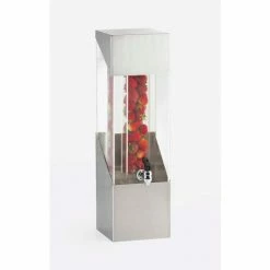 Cal-Mil 1991-3INF-55 Square Beverage Dispensers 2 Gallon Capacity 7-1/4"W x 9-1/2"D x 24-1/2"H SS