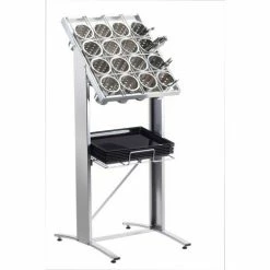 Cal-Mil 2002-74 Floor Flatware & Tray Display 20-3/4"W x 24"D x 50-1/4"H Silver