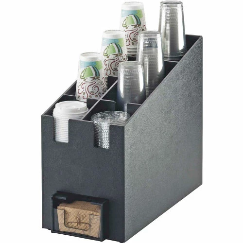 Cal-Mil 2045 Classic Cup/Lid Organizer and Java Jacket Dispenser 9-1/4"W x 19-1/4"D x 16-3/4"H 3 Cal-Mil 2045 Classic Cup/Lid Organizer and Java Jacket Dispenser 9-1/4"W x 19-1/4"D x 16-3/4"H