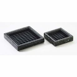 Cal-Mil 330-6-60 Bamboo Drip Tray 6"W x 6"D x 1"H - Pkg Qty 12