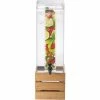 Cal-Mil 3301-3INF-60 Bamboo Crate Acrylic 3 GAL. Beverage Dispenser Infusion Chamber 8"W x 25-1/2"H