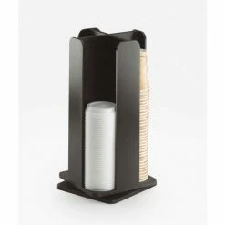 Cal-Mil 378-60 Bamboo Revolving Cup and Lid Organizer 8"W x 8"D x 18-1/4"H