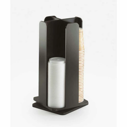 Cal-Mil 378-96 Midnight Revolving Cup / Lid Organizer 8-1/4"W x 8-1/4"D x 18"H 3 Cal-Mil 378-96 Midnight Revolving Cup / Lid Organizer 8-1/4"W x 8-1/4"D x 18"H