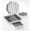 Cal-Mil 681-6-13 Classic Square Drip Tray Black 6"W x 6"D x 1"H - Pkg Qty 12 -Dispensers & Organizers Sales CP6 681 6 13
