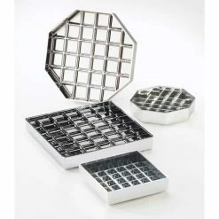 Cal-Mil 681-6-13 Classic Square Drip Tray Black 6"W x 6"D x 1"H - Pkg Qty 12