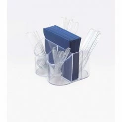 Cal-Mil 910 Classic Flatware & Napkin Display 8"W x 8"D x 5"H - Pkg Qty 4