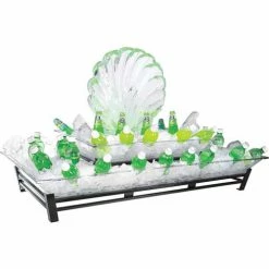 Cal-Mil IP402-39 2 Tier Metal Ice Housing 24"W x 48"D x 12-1/2"H Platinum